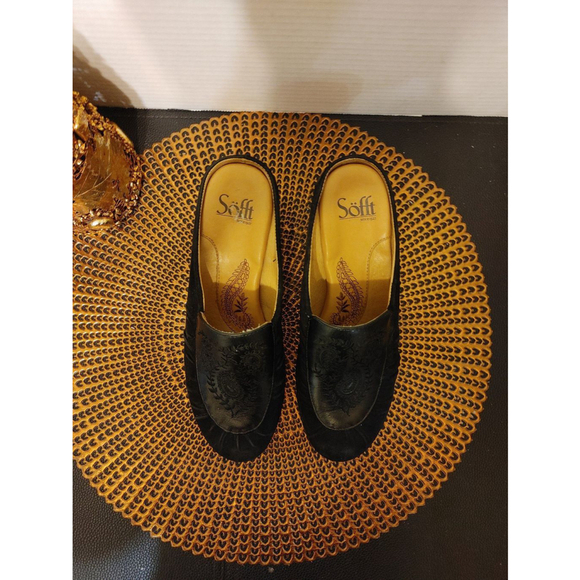 Sofft Camille Leather Mules Size 7.5 - Picture 2 of 6